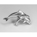 set bijuterii " Delfini ". brosa & inel. argint. atelier european